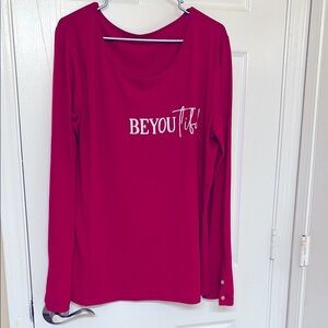 BEYOUtiful Red Long Sleeve Women's Top